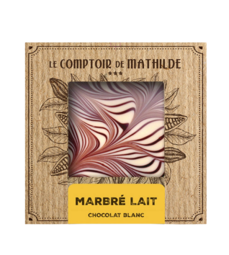 Chocolate Bar – White Chocolate with Decorative Swirls – 80g