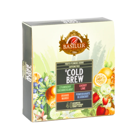 Basilur Cold Brew Collection Assorted – 4 Flavors – 40 Tea Bags