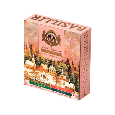 Basilur Fruit Infusions Collection – Christmas Style Assorted – 40 Tea Bags