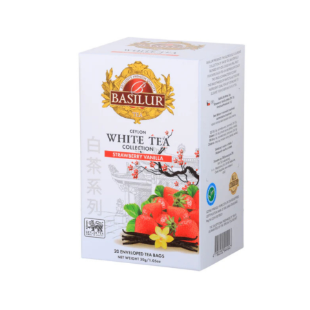 Basilur White Tea Collection - Jagoda i Vanila 20x1,5g