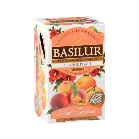 Basilur Fruit Infusions - Pomorandža i Breskva 25x1,8g
