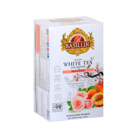 Basilur White Tea Collection - Breskva i Ruža 20x1,5g