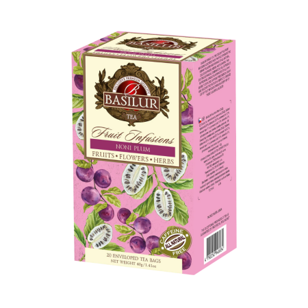 Basilur Fruit Infusions Collection – Noni Plum – 20 × 1.5 g